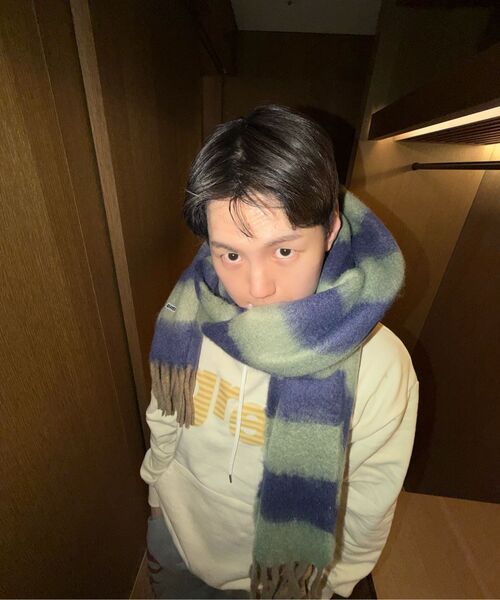 GRAVER（グレーバー）の「[ユニセックス]GRAE-Sストライプフードパーカー_クリーム（パーカー・レディース・アイボリー・SMALL/MEDIUM/LARGE）」の18枚目の写真