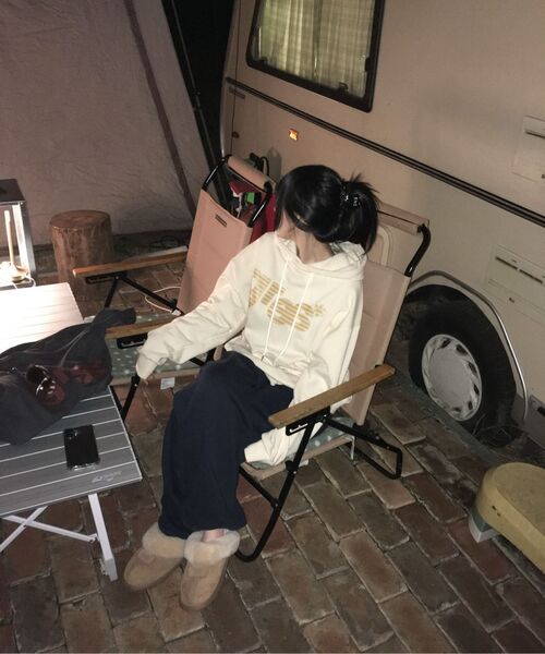 GRAVER（グレーバー）の「[ユニセックス]GRAE-Sストライプフードパーカー_クリーム（パーカー・レディース・アイボリー・SMALL/MEDIUM/LARGE）」の14枚目の写真