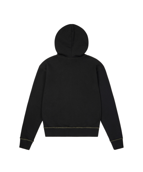 AAKAM(アーカム)の「Contrast Patch Zip-Up Hoodie (Black)(パーカー・レディース・その他・1/2)」の10枚目の写真