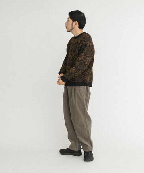 EKAL(エカル)の「ノルディックニットプルオーバー(ニット/セーター・メンズ・ブラウン/レッド・MEDIUM/LARGE)」の9枚目の写真