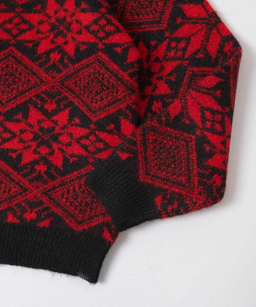 EKAL（エカル）の「ノルディックニットプルオーバー（ニット/セーター・メンズ・ブラウン/レッド・MEDIUM/LARGE）」の13枚目の写真