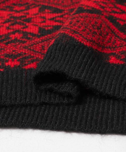 EKAL（エカル）の「ノルディックニットプルオーバー（ニット/セーター・メンズ・ブラウン/レッド・MEDIUM/LARGE）」の15枚目の写真