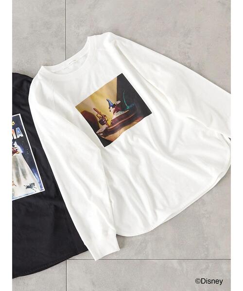 Lugnoncure（ルノンキュール）の「【Disney】FANTASIA/ラグランTシャツ2（Tシャツ/カットソー・レディース・チャコールグレー/ブラック/オフホワイト・F）」の2枚目の写真