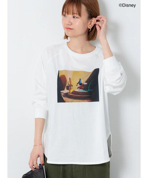 Lugnoncure（ルノンキュール）の「【Disney】FANTASIA/ラグランTシャツ2（Tシャツ/カットソー・レディース・チャコールグレー/ブラック/オフホワイト・F）」の5枚目の写真