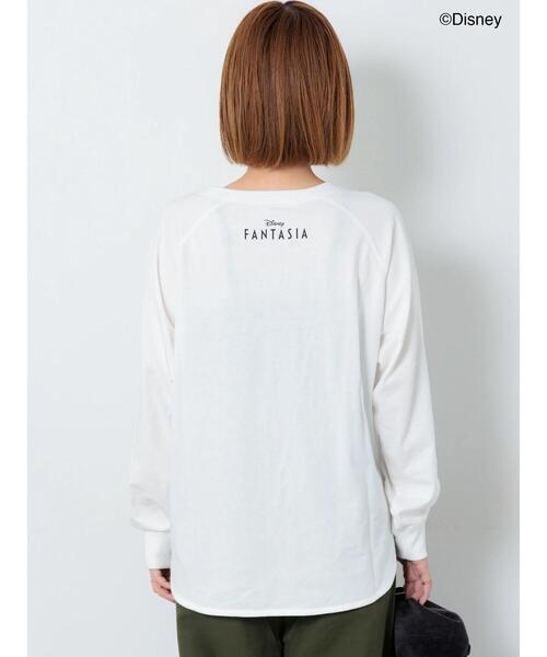 Lugnoncure（ルノンキュール）の「【Disney】FANTASIA/ラグランTシャツ2（Tシャツ/カットソー・レディース・チャコールグレー/ブラック/オフホワイト・F）」の7枚目の写真