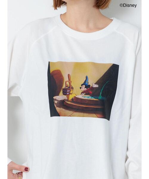 Lugnoncure（ルノンキュール）の「【Disney】FANTASIA/ラグランTシャツ2（Tシャツ/カットソー・レディース・チャコールグレー/ブラック/オフホワイト・F）」の9枚目の写真