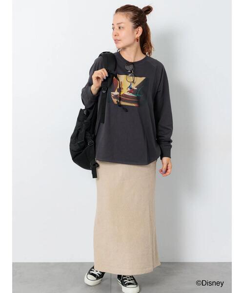 Lugnoncure（ルノンキュール）の「【Disney】FANTASIA/ラグランTシャツ2（Tシャツ/カットソー・レディース・チャコールグレー/ブラック/オフホワイト・F）」の12枚目の写真