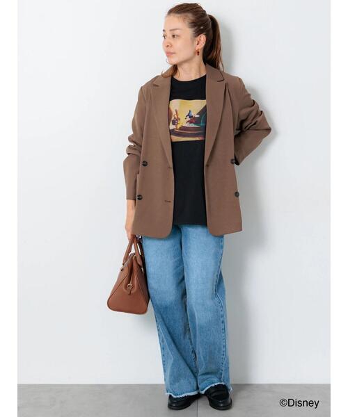 Lugnoncure（ルノンキュール）の「【Disney】FANTASIA/ラグランTシャツ2（Tシャツ/カットソー・レディース・チャコールグレー/ブラック/オフホワイト・F）」の15枚目の写真