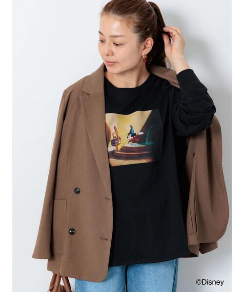 Lugnoncure（ルノンキュール）の「【Disney】FANTASIA/ラグランTシャツ2（Tシャツ/カットソー・レディース・チャコールグレー/ブラック/オフホワイト・F）」の17枚目の写真