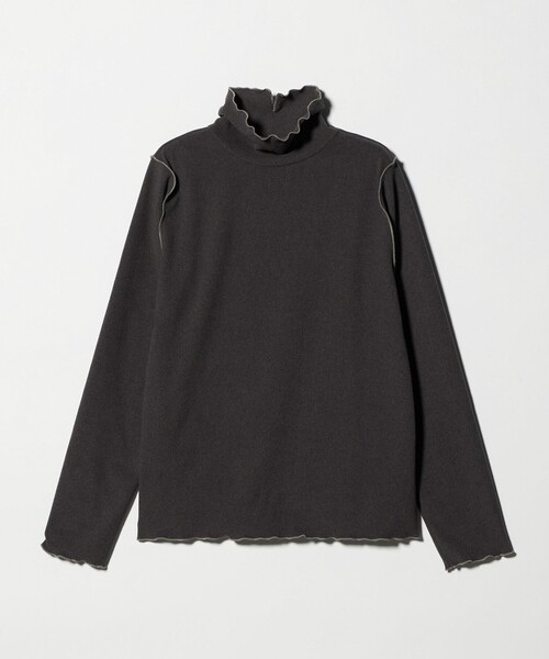 A DAY IN THE LIFE UNITED ARROWS(アデイインザライフユナイテッドアローズ)の「ブラッシュフライス メロー ハイネックプルオーバー <A DAY IN THE LIFE>(Tシャツ/カットソー・レディース・オフホワイト/ライトグレー/ダークグレー/その他1・FREE)」の1枚目の写真