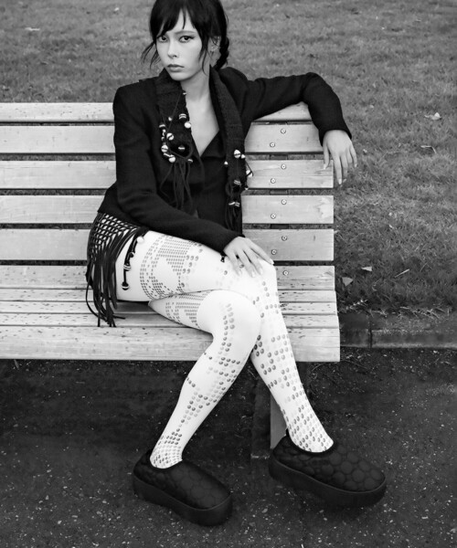 SUBU/スブ】SUBU VAMP Platform Circle BLACK/スブ ヴァンプ