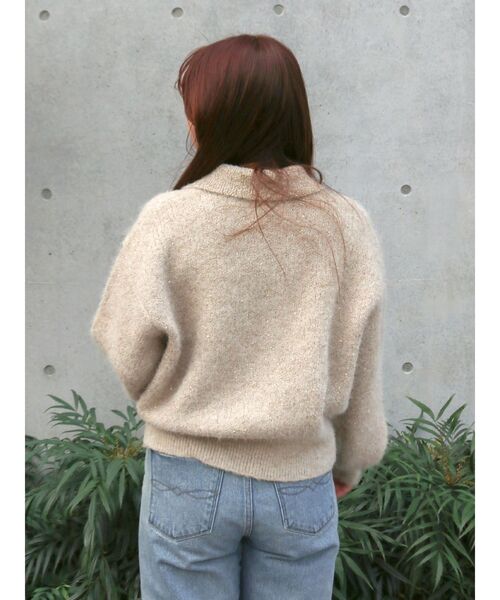 Ungrid（アングリッド）の「スパンコールポロニットカーディガン（カーディガン/ボレロ・レディース・チャコールグレー/オレンジ/ベージュ・FREE）」の17枚目の写真