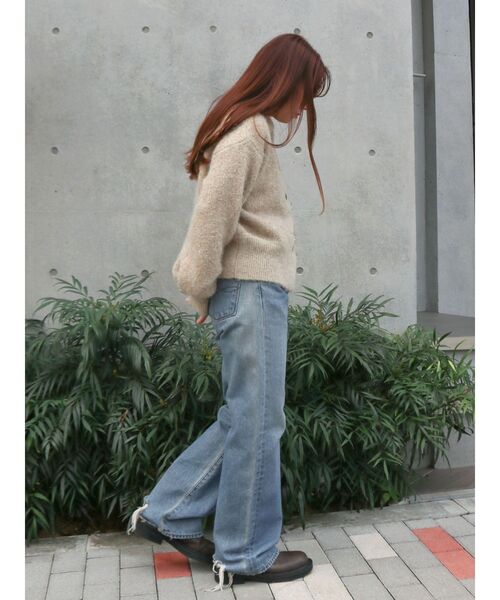 Ungrid（アングリッド）の「スパンコールポロニットカーディガン（カーディガン/ボレロ・レディース・チャコールグレー/オレンジ/ベージュ・FREE）」の19枚目の写真