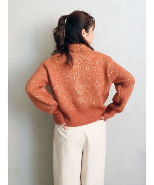 Ungrid（アングリッド）の「スパンコールポロニットカーディガン（カーディガン/ボレロ・レディース・チャコールグレー/オレンジ/ベージュ・FREE）」の22枚目の写真