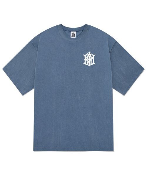 KAN6312(カン6312)の「KTPN0181 ザ・カン ピグメント 半袖Tシャツ - ブルー(Tシャツ/カットソー・メンズ・その他・LARGE/MEDIUM/X-LARGE)」の1枚目の写真