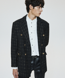 UNTAGE（アンテージ）の「UNTAGE ブークレツイードブレザー[ブラック(MAN)]_UTO-FB44（テーラードジャケット）」