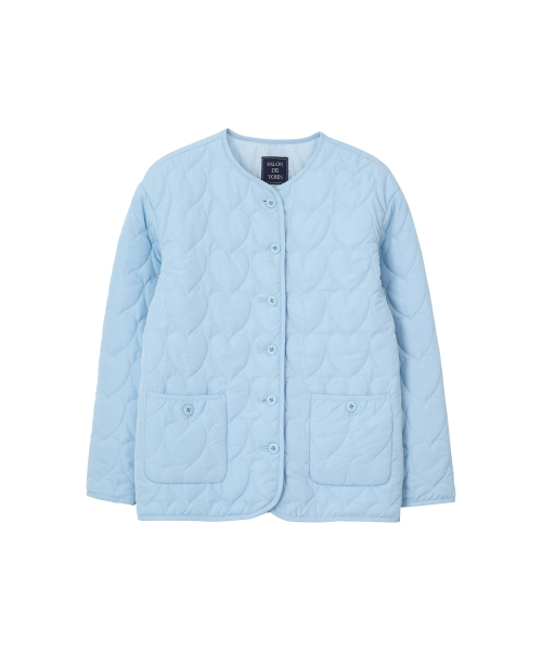 SALON DE YOHN(サロンドヨーン)の「Heart Quilting Jacket_ Blue(ダウンジャケット/コート・レディース・その他・SMALL/MEDIUM)」の4枚目の写真