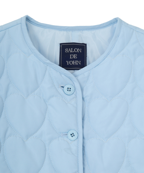 SALON DE YOHN(サロンドヨーン)の「Heart Quilting Jacket_ Blue(ダウンジャケット/コート・レディース・その他・SMALL/MEDIUM)」の5枚目の写真