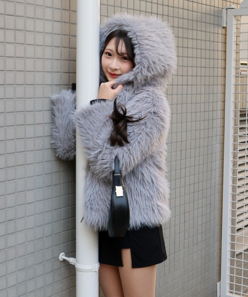 Feminine Fur Coat / フェミニンファーコートブルゾン（ブルゾン