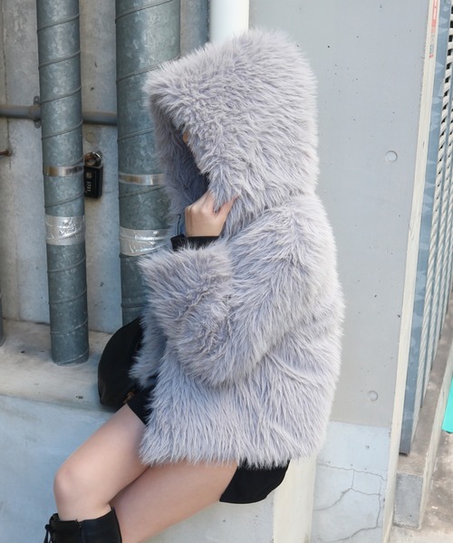 Feminine Fur Coat / フェミニンファーコートブルゾン（ブルゾン