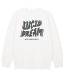 ルシッドドリーム ルーズフィット スウェットシャツ_ホワイト