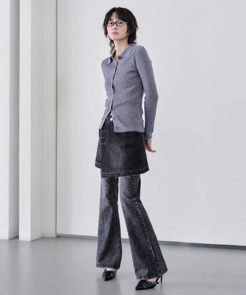 DECET WOMEN(デケット ウーマン)の「ラップスカート DCSK005ブラック(スカート・レディース・その他・X-SMALL/SMALL/MEDIUM)」の1枚目の写真