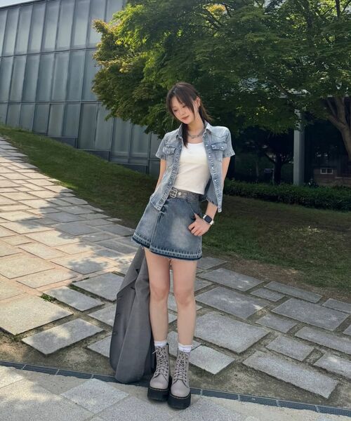 DECET WOMEN(デケット ウーマン)の「ラップスカート DCSK005ブラック(スカート・レディース・その他・X-SMALL/SMALL/MEDIUM)」の3枚目の写真