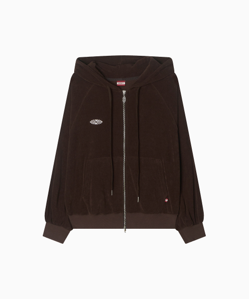 MENASOO（ミナス）の「Terry Raglan Hooded Zip Up_Brown（パーカー・レディース・ブラウン・F）」の12枚目の写真