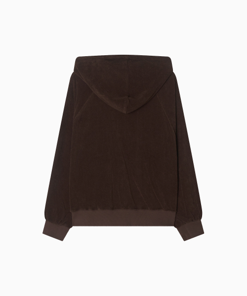 MENASOO（ミナス）の「Terry Raglan Hooded Zip Up_Brown（パーカー・レディース・ブラウン・F）」の13枚目の写真