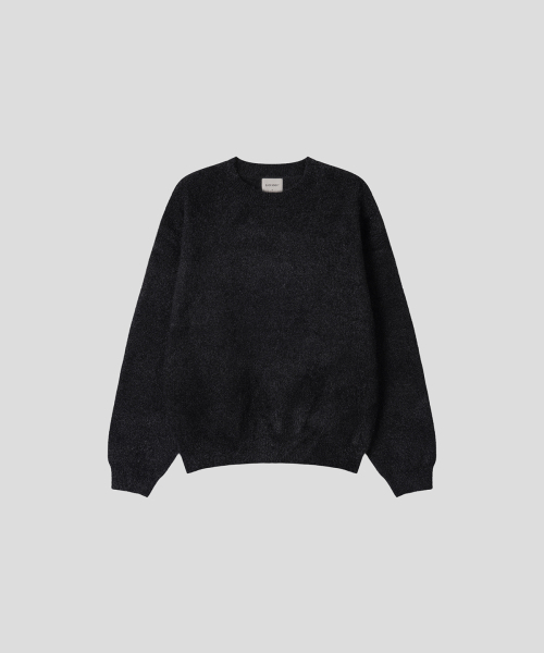 BLACK MOMENT（ブラックモーメント）の「ヘアリーソフトニット[ブラック]（ニット/セーター・メンズ・ブラック・MEDIUM/LARGE）」の2枚目の写真