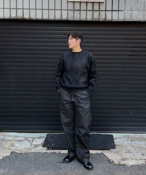 BLACK MOMENT（ブラックモーメント）の「ヘアリーソフトニット[ブラック]（ニット/セーター・メンズ・ブラック・MEDIUM/LARGE）」の8枚目の写真