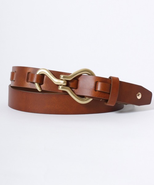 Lee（リー）の「Lee/リー Leather Hook Belt/30mm 牛革 フック レザーベルト/レディース メンズ（ベルト・メンズ・ダークブラウン/ブラウン/ブラック・FREE）」の6枚目の写真