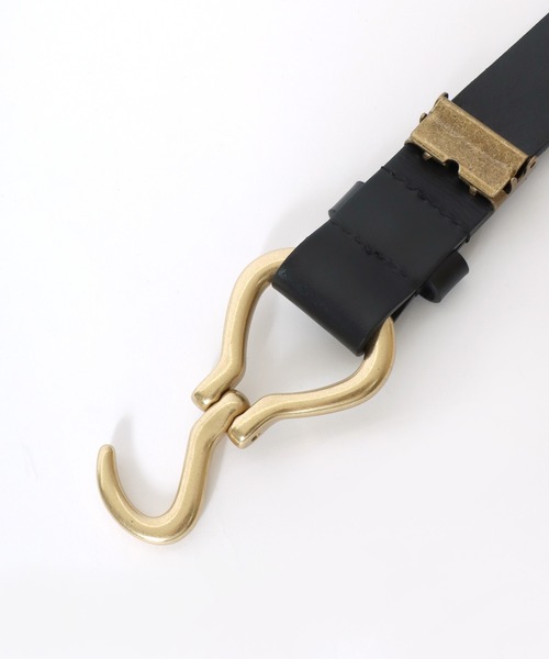 Lee（リー）の「Lee/リー Leather Hook Belt/30mm 牛革 フック レザーベルト/レディース メンズ（ベルト・メンズ・ダークブラウン/ブラウン/ブラック・FREE）」の14枚目の写真