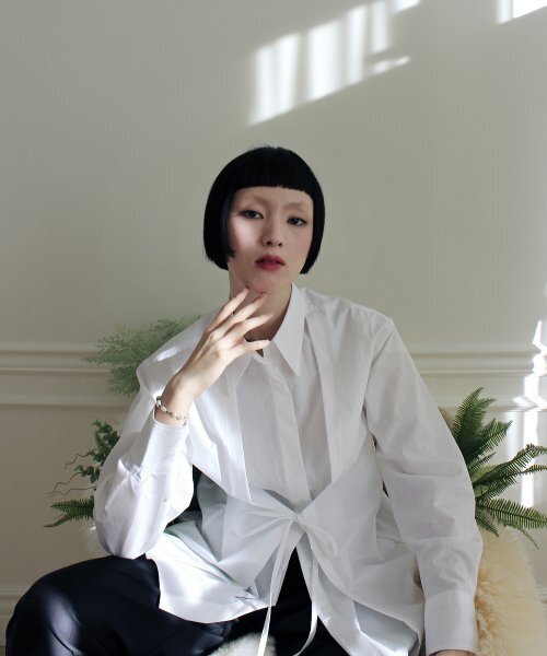 RUBATI（ルバティ）の「Double Layered Shirt (WHITE)（シャツ/ブラウス・レディース・その他・FREE）」の3枚目の写真