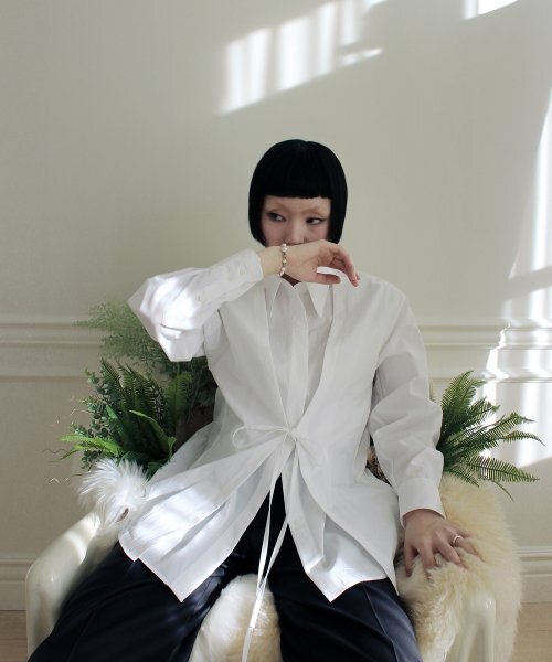 RUBATI（ルバティ）の「Double Layered Shirt (WHITE)（シャツ/ブラウス・レディース・その他・FREE）」の4枚目の写真