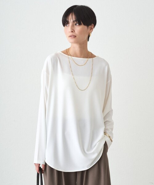 LOUNGEDRESS（ラウンジドレス）の「ジョーゼットインナーブラウス2（シャツ/ブラウス・レディース・オフホワイト/ブラック・FREE）」の9枚目の写真