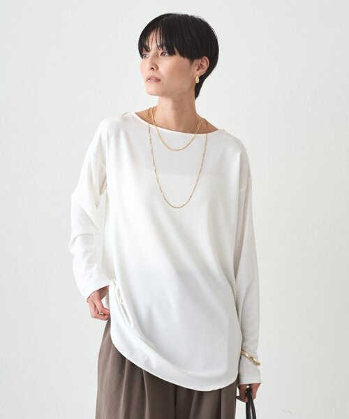 LOUNGEDRESS（ラウンジドレス）の「ジョーゼットインナーブラウス2（シャツ/ブラウス・レディース・オフホワイト/ブラック・FREE）」の4枚目の写真