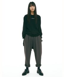 HYII（ハイトゥ）の「ツーピンタックテーパードスウェットパンツ[チャコールグレー]（スウェットパンツ）」