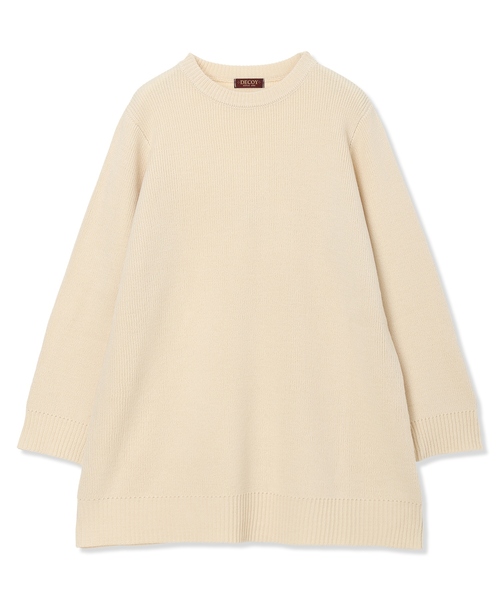 DECOY SINCE 1981(デコイシンスイチキュウハチイチ)の「ベスト付きニットチュニック【セットアイテム・洗える】(ニット/セーター・レディース・ベージュ/ブラウン・M/L/LL)」の17枚目の写真