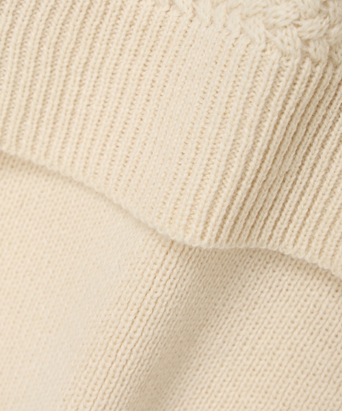 DECOY SINCE 1981(デコイシンスイチキュウハチイチ)の「ベスト付きニットチュニック【セットアイテム・洗える】(ニット/セーター・レディース・ベージュ/ブラウン・M/L/LL)」の19枚目の写真