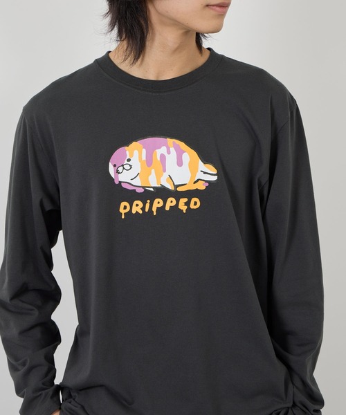 Mac-House（マックハウス）の「【T-GRAPHICS / ティーグラフィックス】ビビットアニマル長袖Ｔシャツ（Tシャツ/カットソー・メンズ・ブラック/グレー/ホワイト/ベージュ/ブルー・S/M/L/XL）」の6枚目の写真