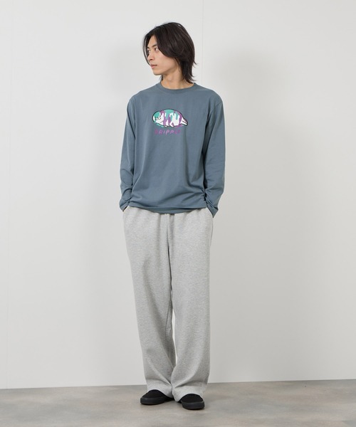 Mac-House（マックハウス）の「【T-GRAPHICS / ティーグラフィックス】ビビットアニマル長袖Ｔシャツ（Tシャツ/カットソー・メンズ・ブラック/グレー/ホワイト/ベージュ/ブルー・S/M/L/XL）」の16枚目の写真