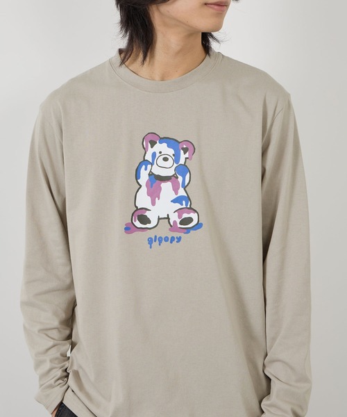 Mac-House（マックハウス）の「【T-GRAPHICS / ティーグラフィックス】ビビットアニマル長袖Ｔシャツ（Tシャツ/カットソー・メンズ・ブラック/グレー/ホワイト/ベージュ/ブルー・S/M/L/XL）」の18枚目の写真