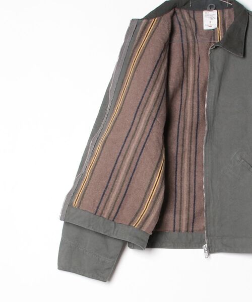 Nudie Jeans(ヌーディージーンズ)の「Nudie Jeans/ヌーディージーンズ Blake Zip Jacket / ジップジャケット / Duck Canvas Green(ブルゾン・メンズ・グリーン・S/M/L/XL)」の3枚目の写真