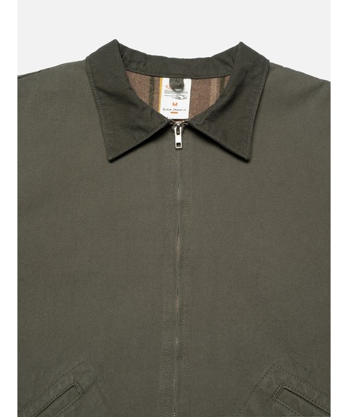 Nudie Jeans(ヌーディージーンズ)の「Nudie Jeans/ヌーディージーンズ Blake Zip Jacket / ジップジャケット / Duck Canvas Green(ブルゾン・メンズ・グリーン・S/M/L/XL)」の7枚目の写真