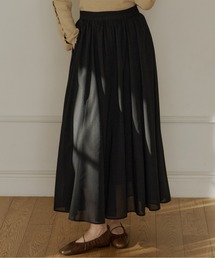 OLUN（オルン）の「soft touch flared skirt/ソフトタッチフレアスカート（スカート）」