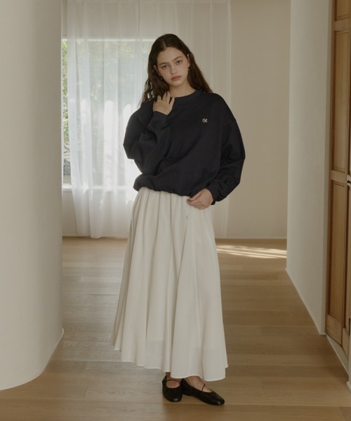 OLUN(オルン)の「soft touch sheer flared skirt/ソフトタッチシアーフレアスカート(スカート・レディース・ブラック/アイボリー・SMALL/X-SMALL/FREE)」の22枚目の写真