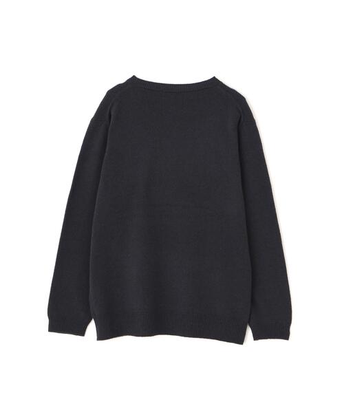 MARGARET HOWELL(マーガレットハウエル)の「WOOL COTTON KNITWEAR(ニット/セーター・レディース・ダークグレー/ライトブルー・FREE)」の5枚目の写真