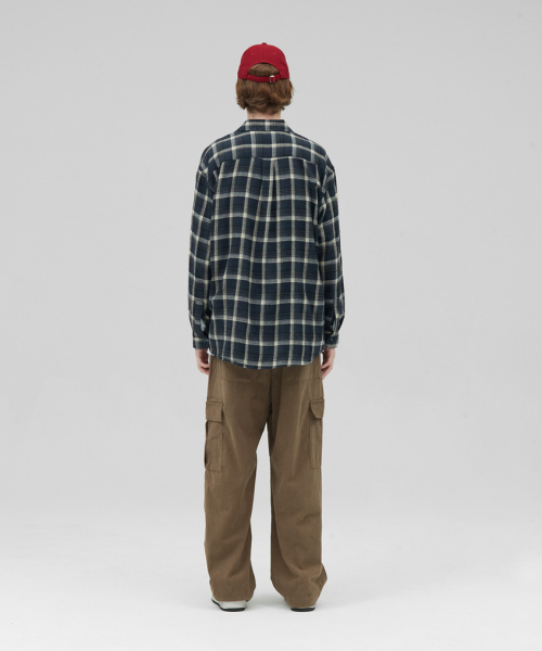 STENDS（ステンズ）の「[M~4XL] オールデイベーシックチェックシャツ_ST-07 (ネイビー)（シャツ/ブラウス・メンズ・その他・MEDIUM/LARGE/X-LARGE/XX-LARGE/XXX-LARGE）」の8枚目の写真