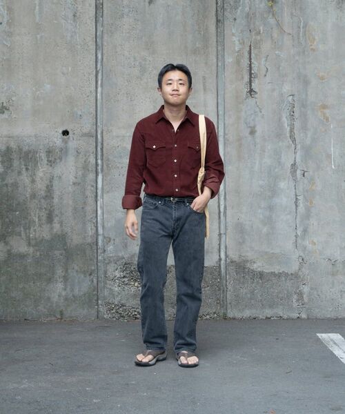 EDWARDMAX（エドワードマックス）の「[エドワードマックス] FW ガーメントウォッシュ コーデュロイ ウェスタンシャツ 男性用 キャメル（シャツ/ブラウス・メンズ・その他・MEDIUM/X-LARGE/LARGE）」の8枚目の写真
